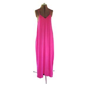 Flowing Maxi Dress Women's Small Hot Pink Neon b-Sharp
